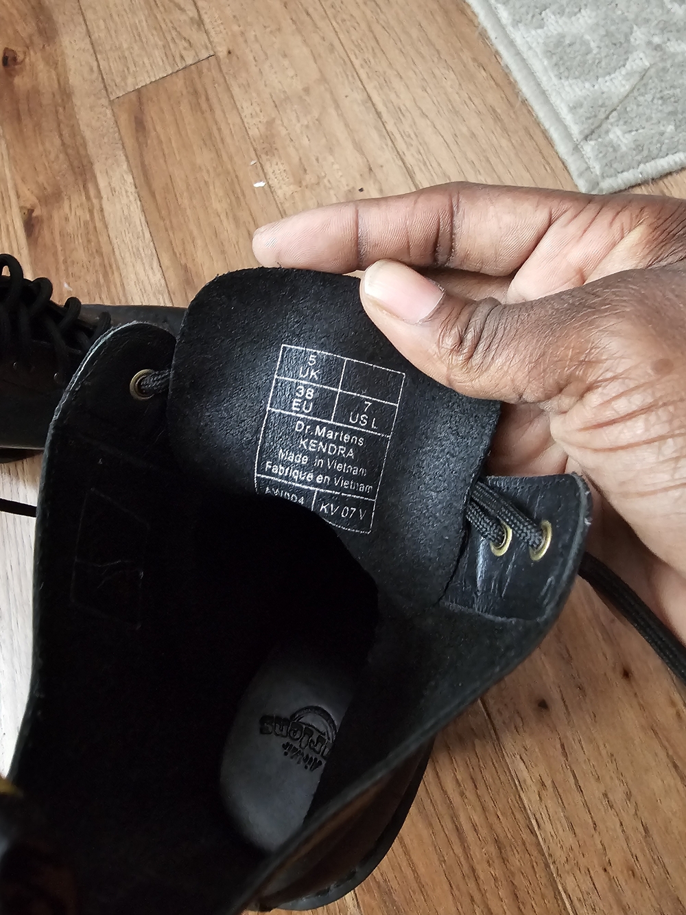 Dr. Martens Kendra Black Leather Men's Boots
